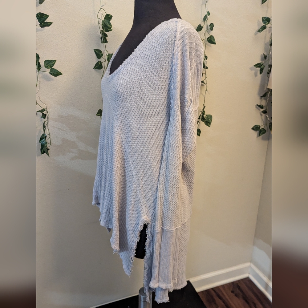 FREE PEOPLE Lavender🪻Thermal Cozy Oversized Sweater - Picture 2 of 7